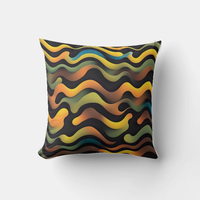 Geometric design throw pillow (Front)