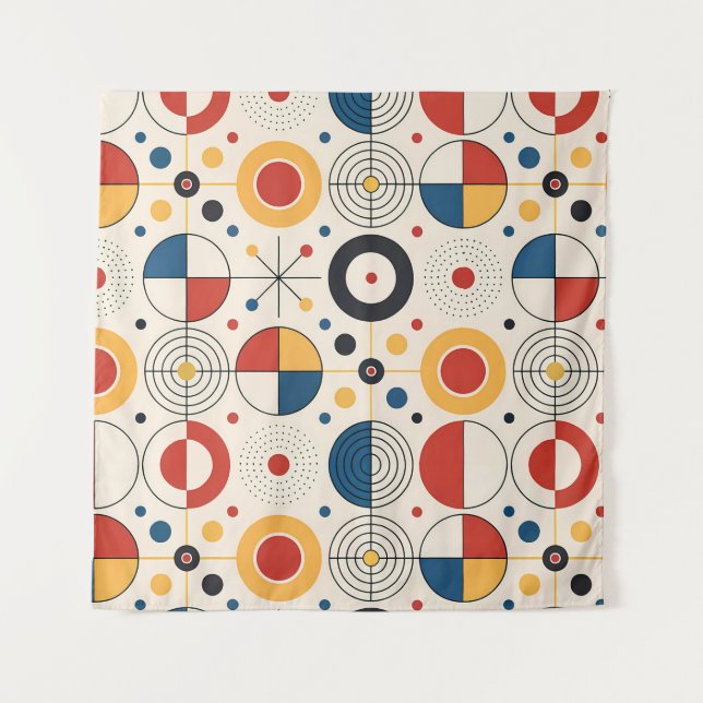 Geometric design tile tapestry (Front)