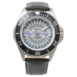 Geometric Design with Quote Watch