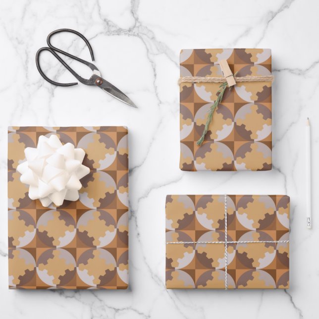 GEOMETRIC DESIGN. WRAPPING PAPER SHEETS (Front)
