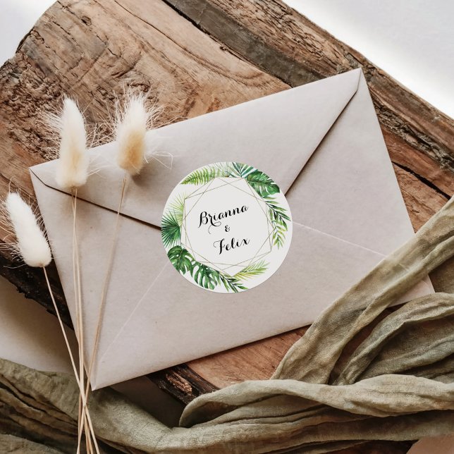 Geometric Destination Wedding Envelope Seals (Creator Uploaded)