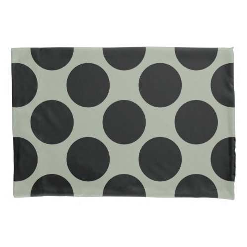 Geometric Diagonal Black Polka Dots on any Color Pillowcase