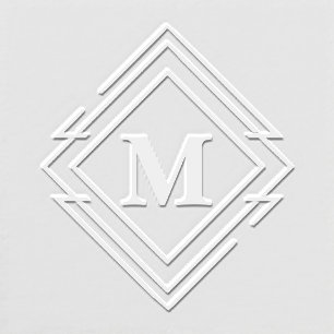 Geometric Diamond Frame Monogram ID617  Embosser