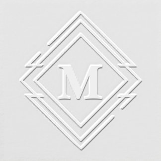 Geometric Diamond Frame Monogram ID617 Embosser