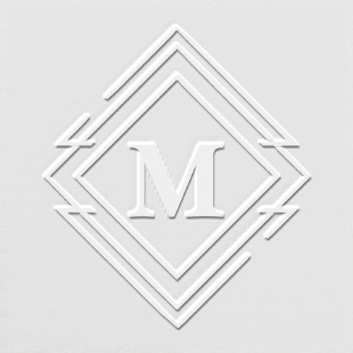 Geometric Diamond Frame Monogram ID617  Embosser