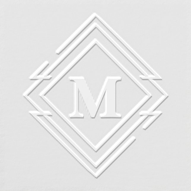 Geometric Diamond Frame Monogram ID617  Embosser (Design)