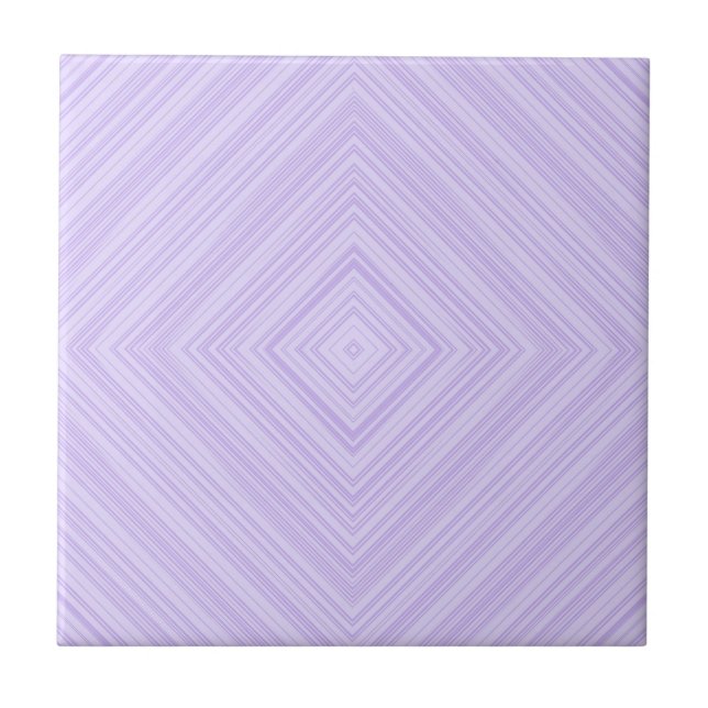 Geometric Diamond Purple And Lilac Bathroom Ceramic Tile (Front)