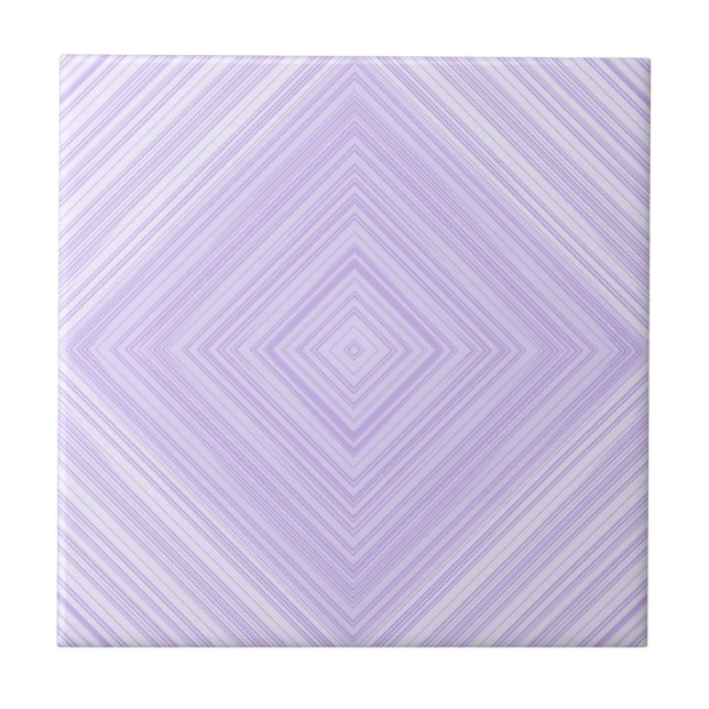 Geometric Diamond Purple And Lilac Bathroom Ceramic Tile (Front)