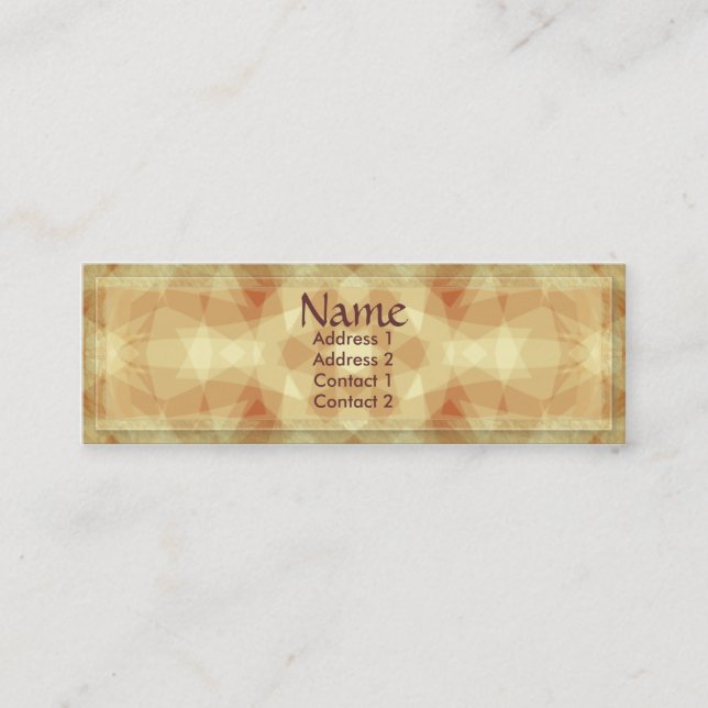 Geometric Diamonds Profile Card (Front)