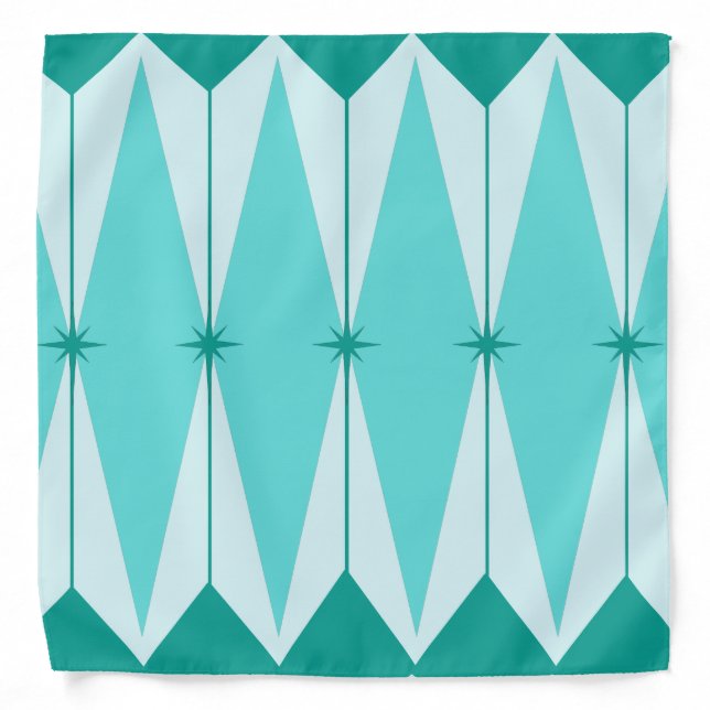 Geometric Diamonds & Starburst Bandana (Front)