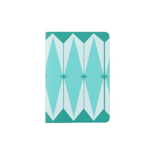 Geometric Diamonds & Starburst Passport Holder