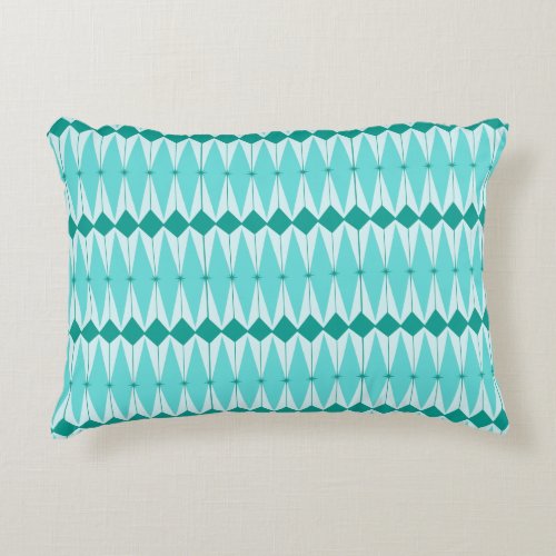 Geometric Diamonds  Starbursts Accent Pillow