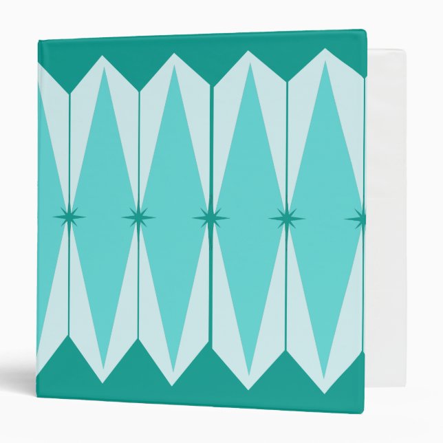 Geometric Diamonds & Starbursts Binder (Front/Inside)