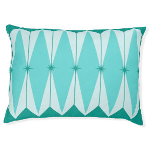 Geometric Diamonds & Starbursts Dog Bed