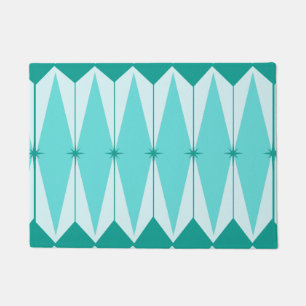 Geometric Diamonds & Starbursts Door Mat