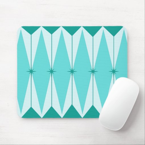 Geometric Diamonds & Starbursts Mousepad | Zazzle