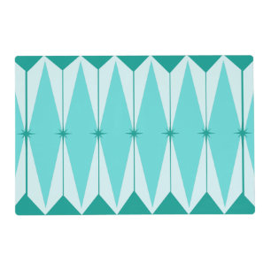 Geometric Diamonds & Starbursts Placemat