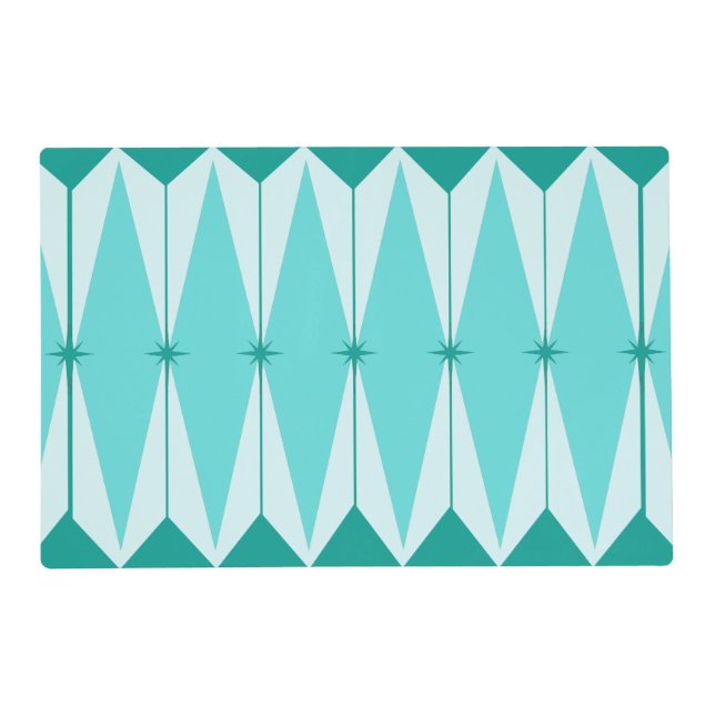 Geometric Diamonds & Starbursts Placemat (Front)