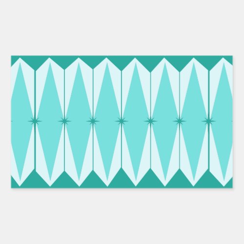 Geometric Diamonds  Starbursts Rectangle Stickers