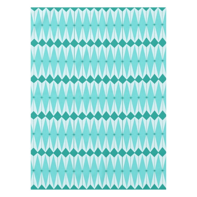 Geometric Diamonds & Starbursts Tablecloth (Front)