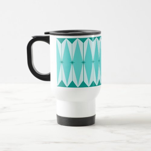 Geometric Diamonds  Starbursts Travel Mug