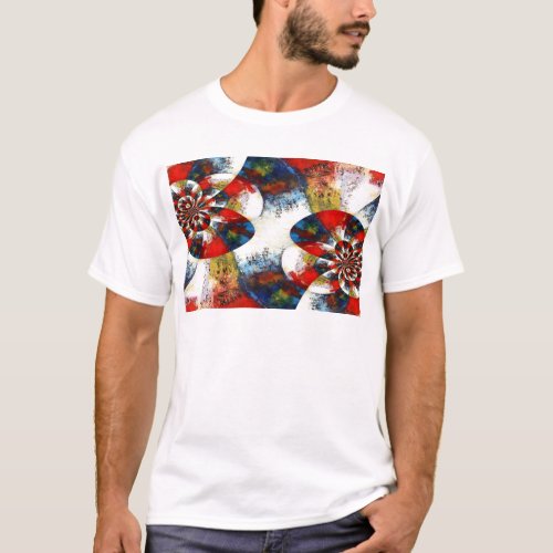 Geometric Digital Modern Abstract T_Shirt