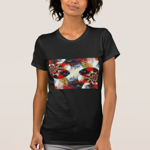 Geometric Digital Modern Abstract T_Shirt