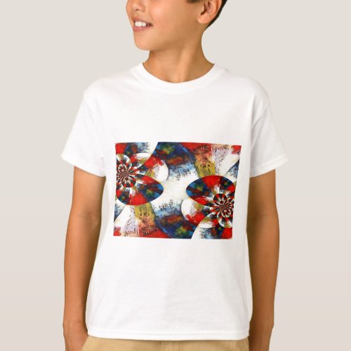 Geometric Digital Modern Abstract T_Shirt