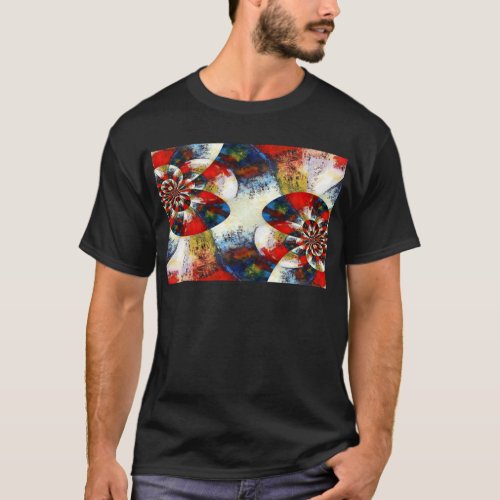 Geometric Digital Modern Abstract T_Shirt