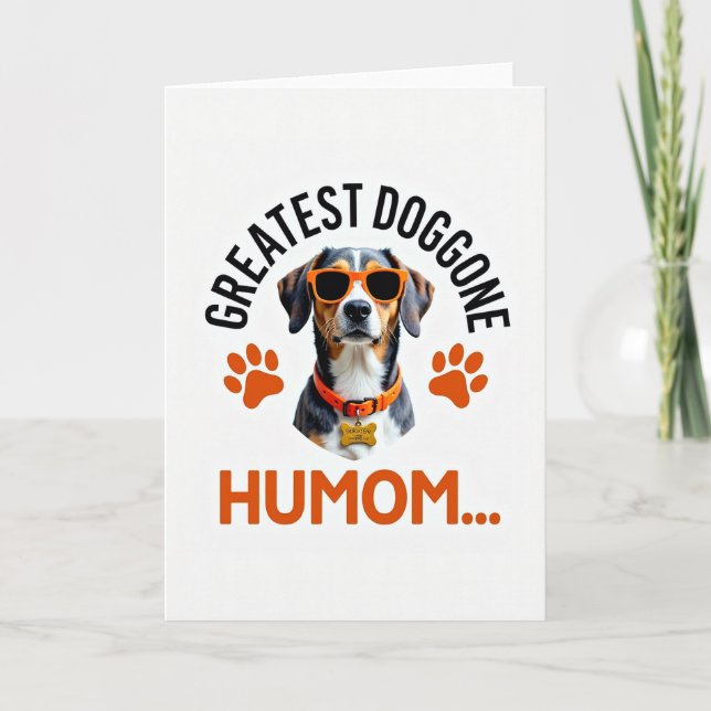 Geometric Dog Humom Card (Front)
