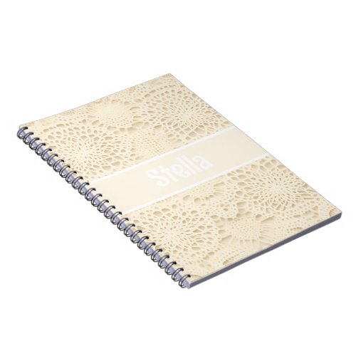 Geometric Doily Lace Notebook