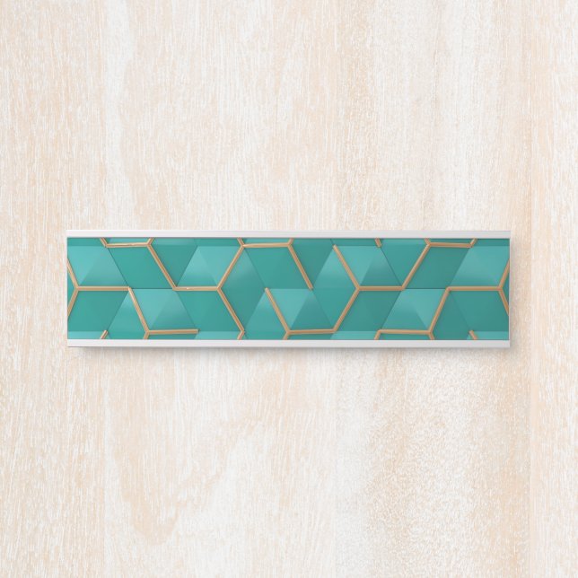 geometric door sign (Front)
