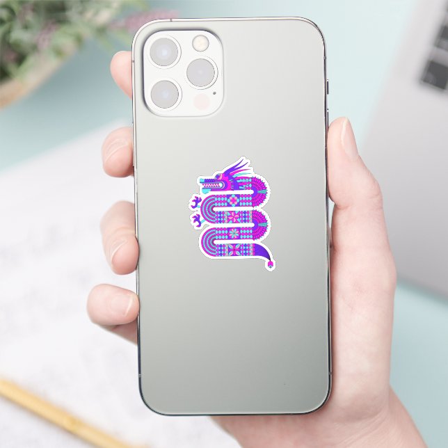 Geometric Dragon Sticker (Phone)