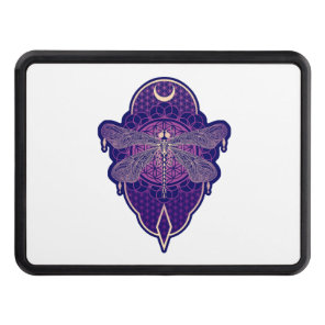 Geometric Dragonfly Mandala Life Flower Symbol Hitch Cover