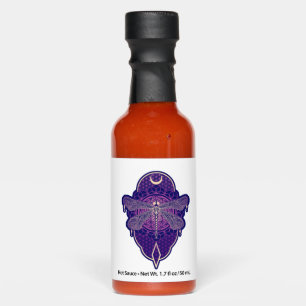 Geometric Dragonfly Mandala Life Flower Symbol Hot Sauces