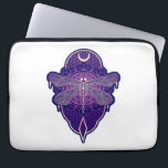 Geometric Dragonfly Mandala Life Flower Symbol Laptop Sleeve<br><div class="desc">Geometric Dragonfly Mandala Life Flower Symbol</div>