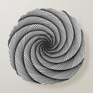 geometric drawing ItalianFreaks Round Pillow