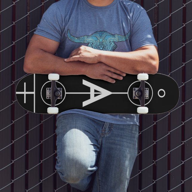 Geometric drawing. skateboard (Outdoor 3)