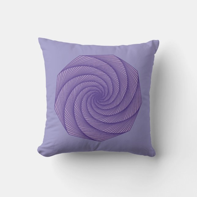 geometric drawing  throw pillow (Front)