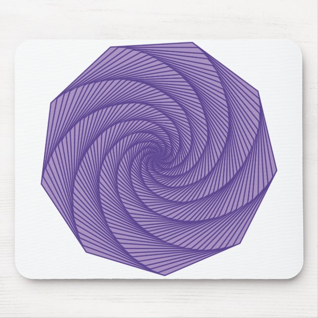 geometric drawing Violet Mouse Pad (Front)