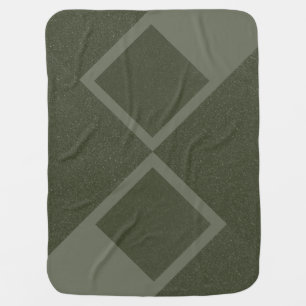 Geometric Duo Diamond Baby Blanket – Customizable