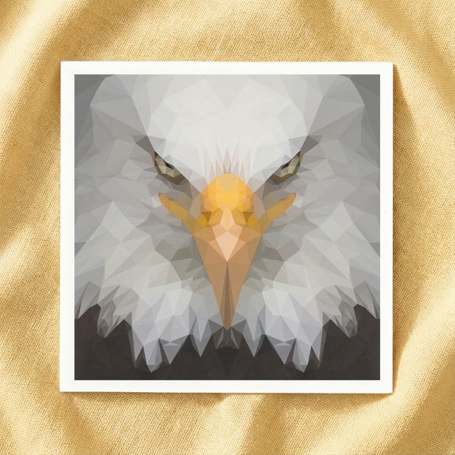 Geometric eagle paper napkins (Geometric eagle paper napkins.)