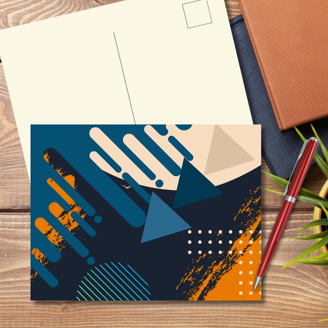 Geometric Eclat Bold Abstract Postcard (Creator Uploaded)