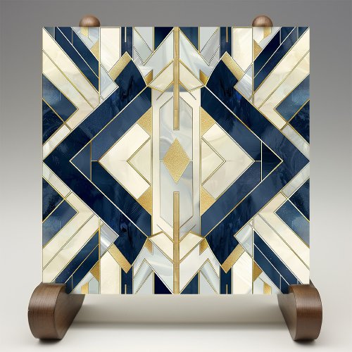 Geometric Elegance Art Deco Ceramic Tile