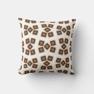 Geometric Elegance Modern Matrix Throw Pillow