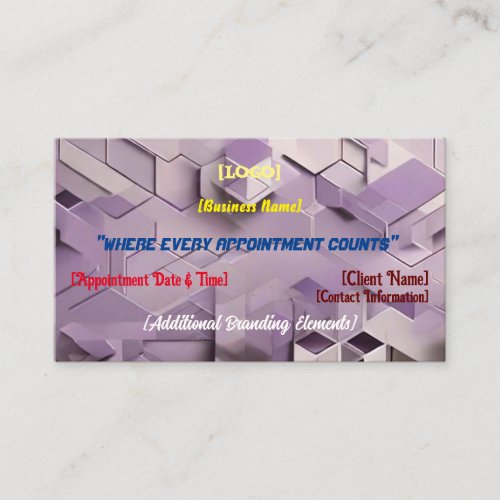 Geometric Elegance Unveiled Modern Business Card