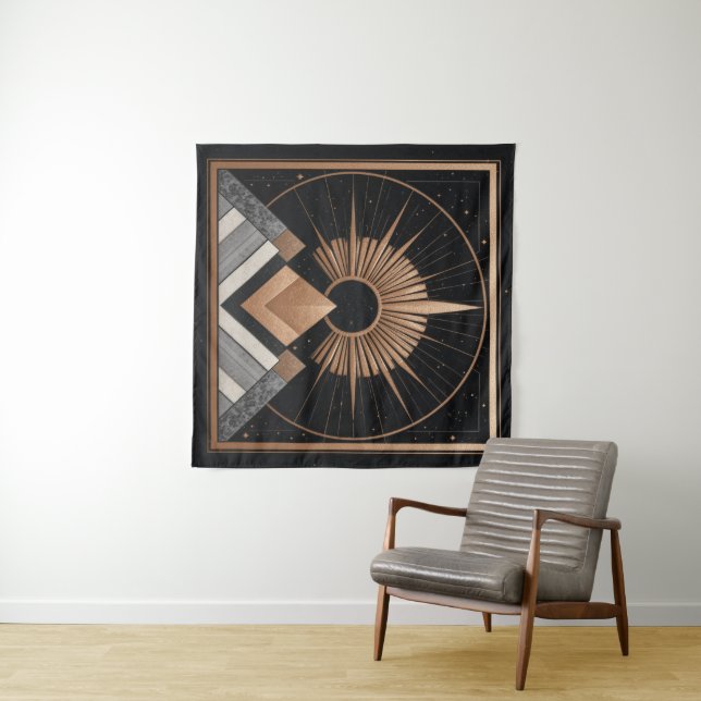 Geometric Elegancy Tapestry (In Situ (Horizontal))