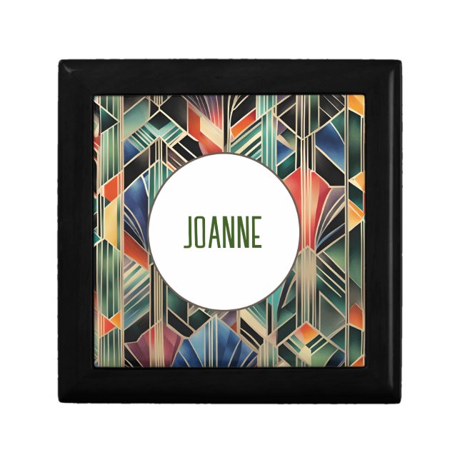  Geometric  Elegant Classic Boho Geometrical  Gift Box (Front)