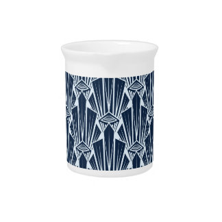 Geometric Elements: Stylized Modern Pattern Beverage Pitcher