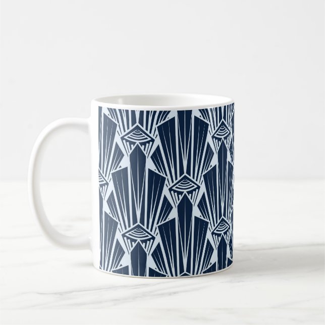 Geometric Elements: Stylized Modern Pattern Coffee Mug (Left)